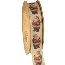 Itens Fita de Natal rústica fita Papai Noel 25mm 15m