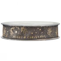 Itens Fita de Natal decoração de chifre de estrela marrom dourado W25mm C15m