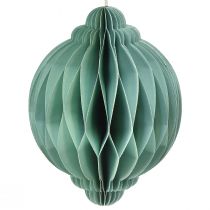 Itens Bola de Natal papel cebola turquesa FSC Ø15cm Alt.20cm
