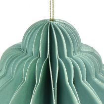 Itens Bola de Natal papel cebola turquesa FSC Ø15cm Alt.20cm