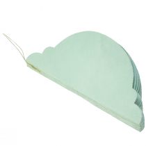 Itens Bola de Natal papel cebola turquesa FSC Ø15cm Alt.20cm