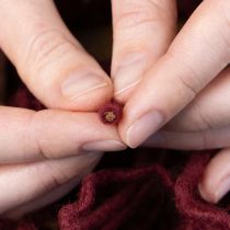 Itens Fio de lã, cordão de lã, Bordô, 55m de fio, para arranjos florais, artesanato, faça você mesmo