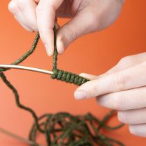 Itens Cordão de lã verde com fio dourado, 5m x 5mm com arame, para decoração e artesanato.