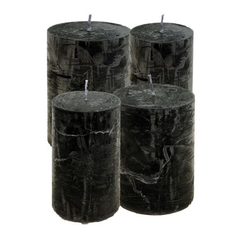 Itens Velas pretas Velas de pilar sólido Velas rústicas