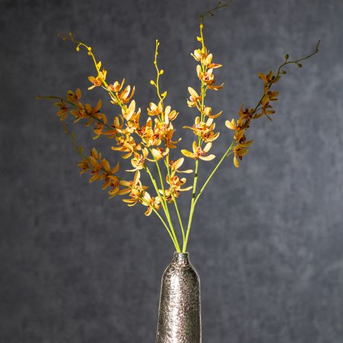 Itens Orquídea Cymbidium artificial em formato de haste para decoração elegante, 95 cm, 2 peças.