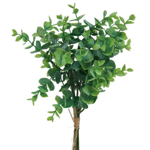 Ramos artificiais de eucalipto plantas artificiais verdes 34cm 6 unidades