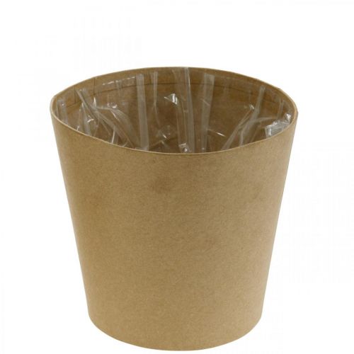 Itens Vaso de flores de papel, vaso de plantas, cachepot nature Ø13cm H12.5cm 4pcs