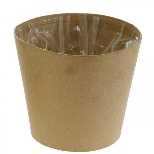 Floristik24 Plantador, vaso de flores, plantador de papel natural Ø15cm H13cm 4pcs