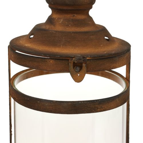 Floristik24 Deco Lanterna Lanterna Rust Look Metal Deco Ø15cm Alt46cm
