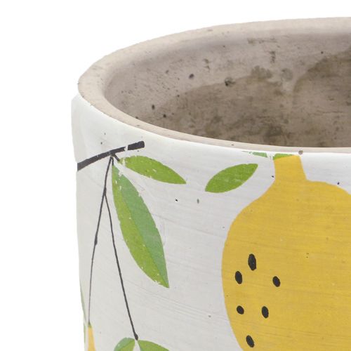 Itens Plantador vaso de flores de limão decorativo verão H17cm