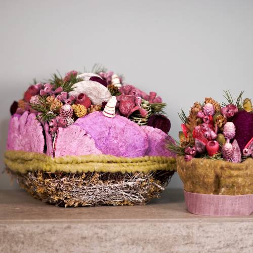 Floristik24 Almofada de musgo, videira 25 cm x 25 cm