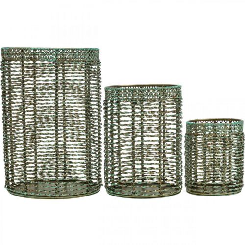 Itens Castiçal castiçal de metal Ø8/10/13cm conjunto de 3