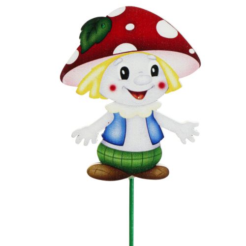 Floristik24 Plugue flor cogumelo de madeira decorativo cogumelo infantil 5,5cm 18 un