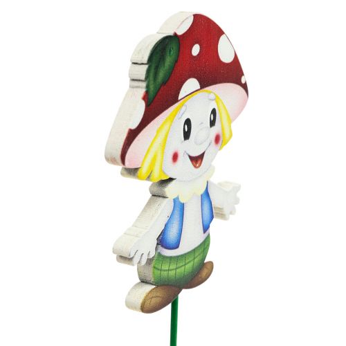 Floristik24 Plugue flor cogumelo de madeira decorativo cogumelo infantil 5,5cm 18 un