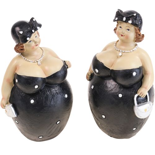 Figura decorativa mulher gordinha figura feminina decoração do banheiro H16cm conjunto de 2