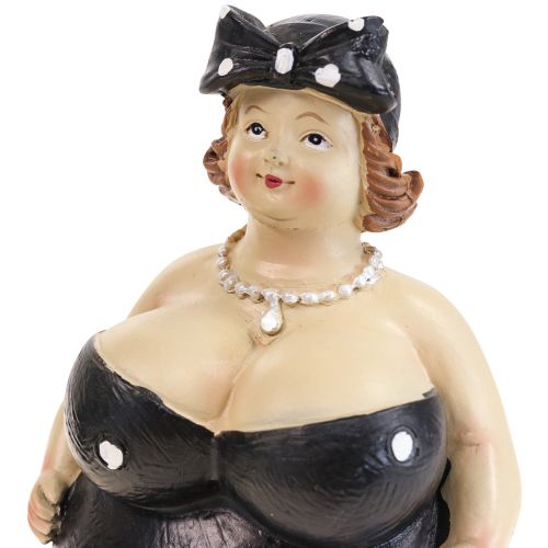 Floristik24 Figura decorativa mulher gordinha figura feminina decoração do banheiro H16cm conjunto de 2