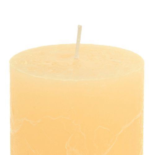 Itens Velas damasco velas de pilar de cor clara 60×100mm 4uds