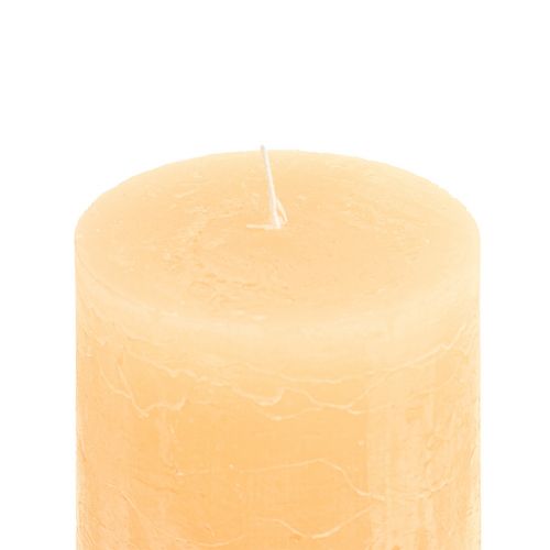 Itens Velas Pilar de Cor Sólida Luz Damasco Velas 85×120mm 2pcs