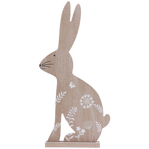 Floristik24 Coelhinho da Páscoa Decoração de Páscoa coelhinho decorativo de madeira sentado 20×40cm