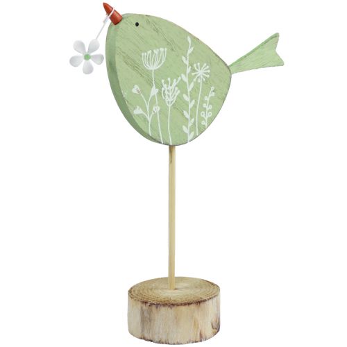 Floristik24 Decoração de mesa de pássaros decorativos Decoração de madeira de Páscoa Figura decorativa 24,5 cm 3 peças