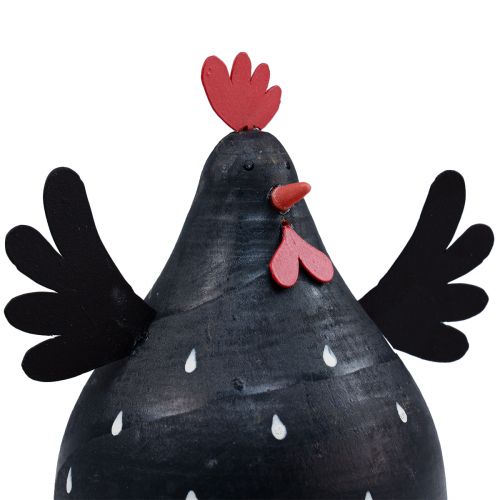 Itens Frango decorativo decoração de madeira preta galinha decoração de Páscoa em madeira Alt.13cm