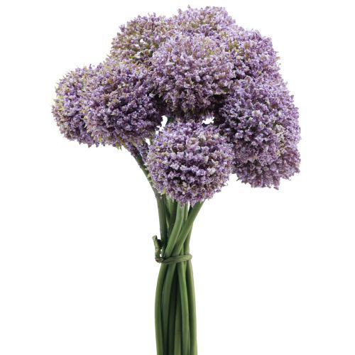 Floristik24 Flores artificiais bola flor allium artificial roxo 25 cm 12 unidades