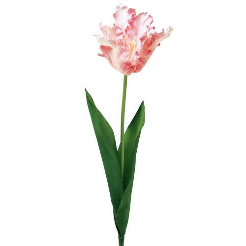 Floristik24 Flor artificial papagaio tulipa tulipa artificial rosa 69cm
