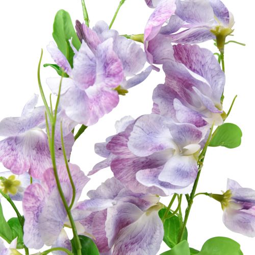 Floristik24 Flores Artificiais Ervilhaca Roxa Vicia Flores de Jardim 61cm 3pcs