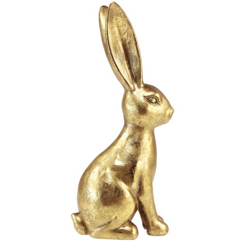 Floristik24 Coelhinho da Páscoa decorativo dourado decoração de páscoa coelho sentado antigo H36cm