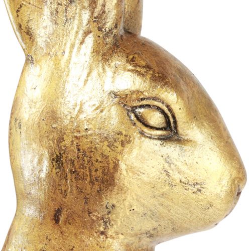 Floristik24 Coelhinho da Páscoa decorativo ouro decoração de páscoa coelho sentado antigo H50cm