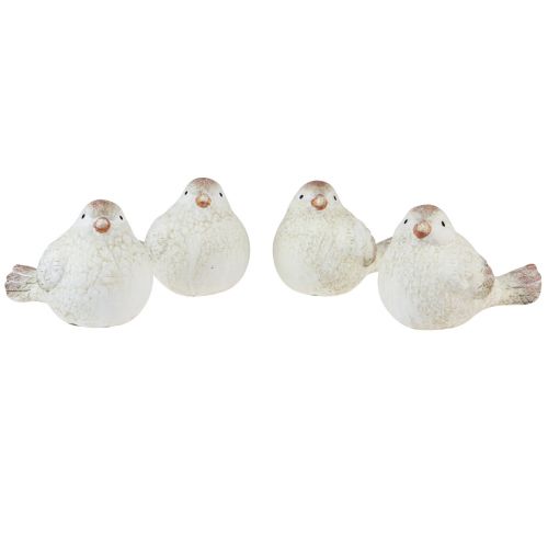 Floristik24 Decoração de mesa decoração de primavera figuras decorativas de pássaros 8,5 cm 4 unidades