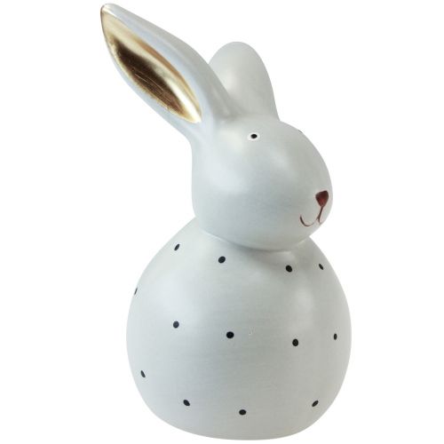 Itens Figuras decorativas de coelhinho da Páscoa coelhos com padrão de pontos 17 cm 2 unidades