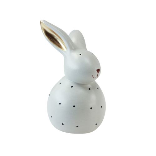 Itens Figuras decorativas de coelhinho da Páscoa coelhos com padrão de pontos 13 cm 2 unidades
