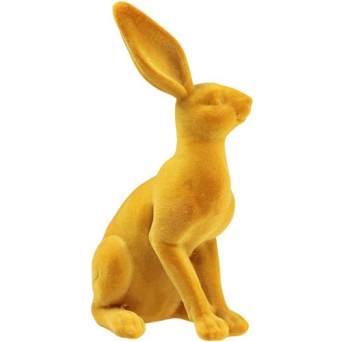 Floristik24 Coelhinho da Páscoa decorativo coelho figura curry par de coelhinhos da Páscoa 16 cm 2 unidades