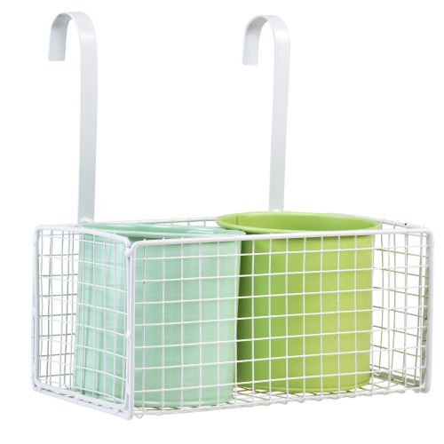Itens Vaso de flores pendurado em metal decoração de varanda verde C22cm Alt.23,5cm
