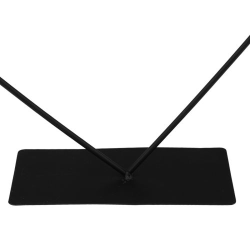 Floristik24 Anel decorativo de laço de metal em forma de coração para ficar em pé W29,5 cm