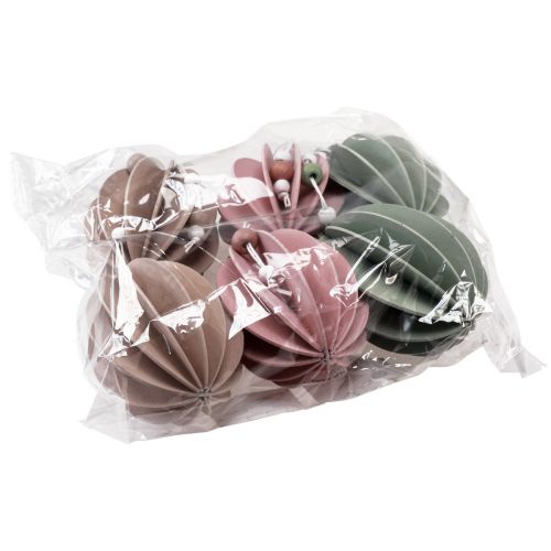 Itens Ovos de Páscoa pendurados ovos de madeira verde rosa bege 6,5×9cm 6 un
