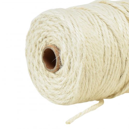 Itens Fita de juta fita de cordão de juta fita decorativa creme de juta branca Ø4mm 100m