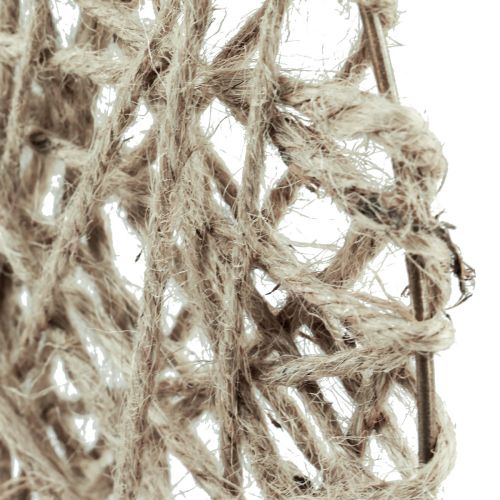 Floristik24 Grinalda decorativa revestida com metal fibra natural decoração de verão Ø30cm