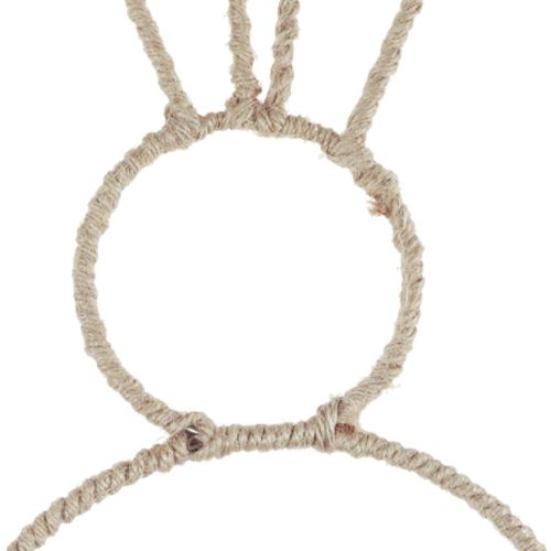 Itens Laço de decoração de coelhinho da Páscoa coelhinho de decoração de Páscoa natural 20×40cm 4 un