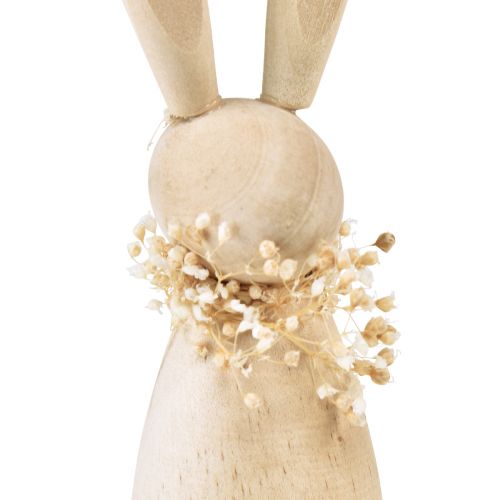 Floristik24 Decoração de coelhinhos de madeira Coelhinhos da Páscoa madeira natural 5×4×15,5cm 3 unidades