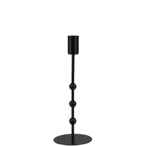 Itens Castiçal castiçal em metal preto Ø7cm Alt.19,5cm