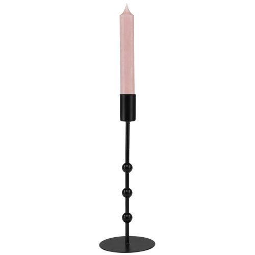 Itens Castiçal castiçal em metal preto Ø7cm Alt.19,5cm