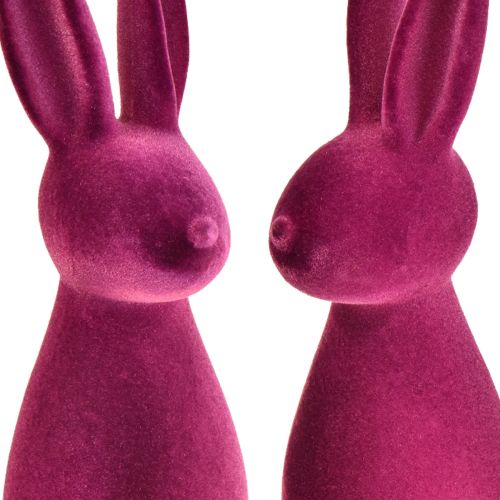 Itens Coelhinhos da Páscoa coelhinhos decorativos roxos – 2ª escolha – flocados 8×10×29cm 2 peças
