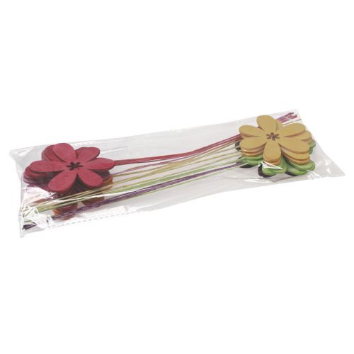 Itens Plugues de flores para decoração de primavera flor de madeira 30,5 cm 18 un