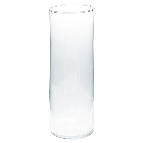 Vaso de vidro alto vaso de flor cônico vidro 30cm Ø10,5cm