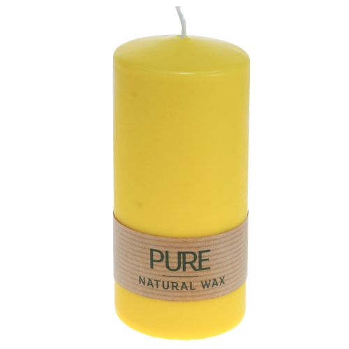 Vela pilar amarelo limão Velas Wenzel Velas PURA 130×60mm