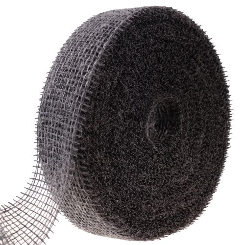 Floristik24 Fita de juta fita de rede fita decorativa juta marrom taupe 5cm 40m