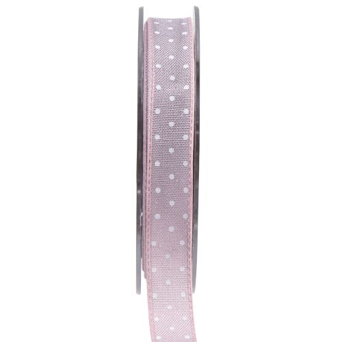 Fita para presente fita decorativa rosa com pontos 15mm 20m