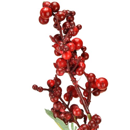 Itens Ramo de frutas artificiais vermelho ramo artificial decoração de natal 74cm
